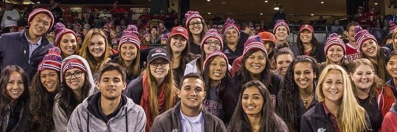 Chapman MLD Students at a Los Angeles Angels of Anaheim baseball game.